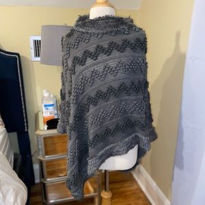Grey poncho